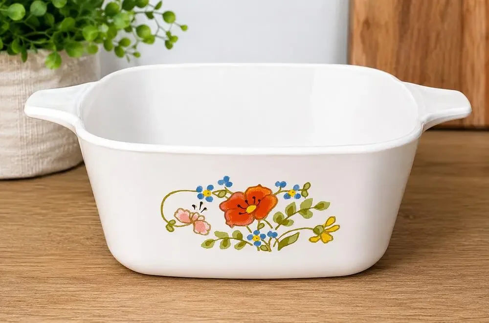 Vintage Corning Ware Wildflower P-43-B 2¾ Cup Petite Pan Casserole USA